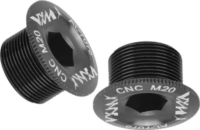 Obrázok produktu pre 2Pcs Mountain Bike Crank Arm Fixing Bolts Hliníková zliatina Crankset Skrutka Cap CoverM20 Black