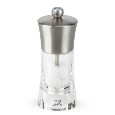 Produktbild von Peugeot Ouessant, Salzmühle, Transparent, Acryl, Edelstahl, Edelstahl, Salz, 140 mm