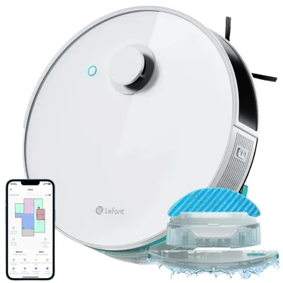 Produktbild von Lefant N3 Saugroboter, 4000Pa Saugkraft, intelligente Lidar-Navigation , N3-Weiß, EU