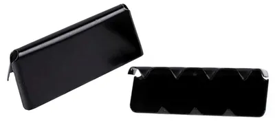 Produktbild von 10 Endstücke für Gürtel Gurte Bänder, 9x20 - 12x40mm Gürtelenden Endkappen