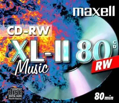 Produktbild von 10 Maxell Rohlinge CD-RW Audio 80 Minuten Musik Jewelcase