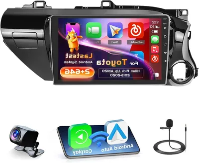 Image de Autoradio Android – Écran de 10,1 pouces – CarPlay et Android Auto sans fil – Caméra de recul et GPS