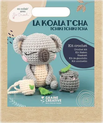 Immagine prodotto di Graine Creative set uncinetto amigurumi koala 12,5 cm set peluche