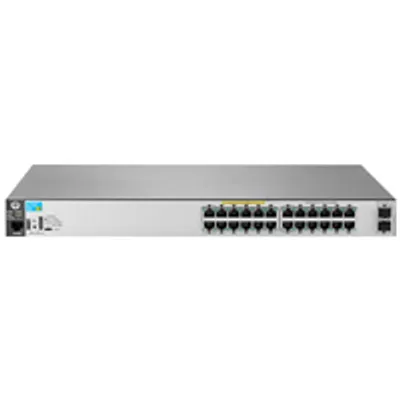 Zdjęcie produktu dla HPE 2530-24G-PoE+-2SFP+, Zarządzany, L2, Gigabit Ethernet (10/100/1000), Pełny dupleks, Obsługa PoE