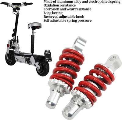 Produktbild von 2 Stück hintere federunterstützte Stoßdämpfer aus Aluminiumlegierung, verstellbar für ATV-Roller, 100 mm