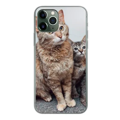 Produktbild von MuchoWow® Handyhülle Schutzhülle Hülle für iPhone 11 Pro Katze - Kätzchen - Fell Silikon Softcase Handy Hülle - Handy