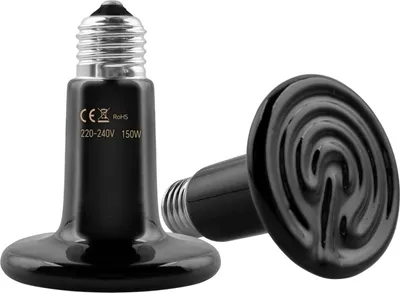 Produktbild von 2 Stück 150W Keramik Reptilien Wärmelampe E27 Heizlampe AC 220V | Für Tiere Terrarium Reptilien Schildkröte Eidechse Schlange Spinne Küken