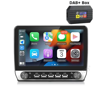 Image de 6+128 Go, 10,1 pouces, CarPlay et Android Auto, pour Fiat Ducato, Peugeot Boxer et Citroën Jumper (2006-2024), Android 15, autoradio avec GPS, navigation, Wi-Fi, Bluetooth, FM, 4G, DAB+, SWC, RDS et DSP