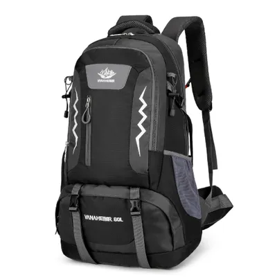 Produktbild von Trekkingrucksack 60L Rucksack Wanderrucksack Outdoor Reiserucksack wasserabweisend schwarz