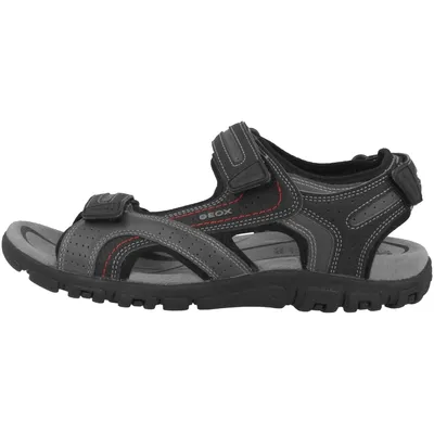 Produktbild von Geox U S.STRADA D - SYNT.LEA DBK Herren Sandalen in Schwarz, Größe 45