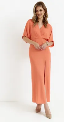 Immagine prodotto di Makover Maxi abito donna Belald K163 arancione L