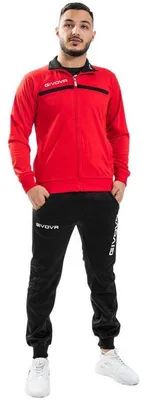 Obrázek produktu pro Givova - Tréninkový komplet „Tuta One“ pro muže MR78186 (S Regular) (červená/černá)