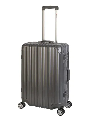Image de Travelhouse London valise rigide polycarbonate alu trolley voyage vacances 67l gris