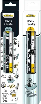 Image de Crayon gomme 4St Minions
