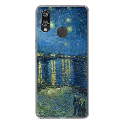 Produktbild von MuchoWow® Handyhülle Schutzhülle Hülle für Huawei P20 Lite (2020) Die sternenklare Nacht - Vincent van Gogh Silikon Softcase Handy Hülle - Kartenhalter