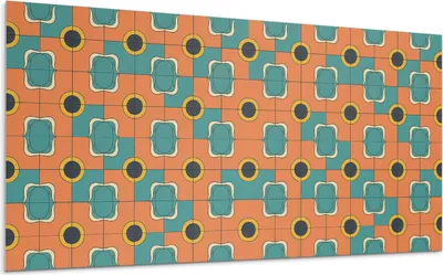 Produktbild von Abstraktes Geometrisches Muster – Selbstklebende Fliesen – Wandverkleidung – Wandpaneel – PVC Fliesen – Vinylflisen – PCV Flisen – Selbstklebend – Wanddeko – 120 x 60 cm