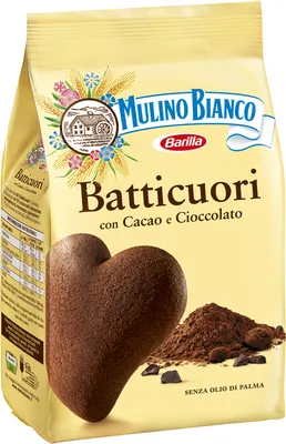 Image de Batticuori biscuits cœur au chocolat 350g - Mulino Bianco