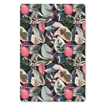 Produktbild von MuchoWow® Mauspad Mousepad Tropisch - Rosa - Blätter 40x60 cm - Mousepads - Maus Mat - Pad - Mausunterlage - Schreibtisch Accesoire