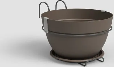 Obrázok produktu pre Artevasi Kvetináč CAPRI, 20 cm, plast, bronz