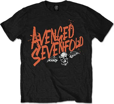 Produktbild von Avenged Sevenfold Orange Splatter Black S T-Shirt