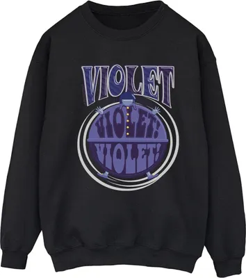 Produktbild von Willy Wonka - "Violet Turning Violet" Sweatshirt für Damen BI42493 (M) (Schwarz)