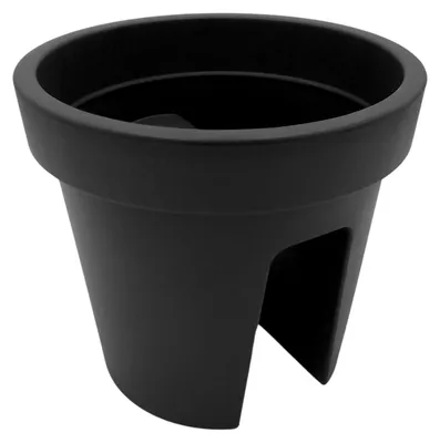 Produktbild von Geländertopf anthrazit Balkontopf Balkonkasten Hängetopf Blumentopf Blumenkübel