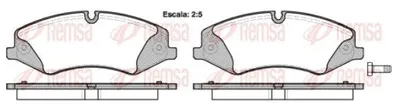 Produktbild von REMSA Bremsbeläge Satz Vorne Bremsklötze für LAND ROVER Range Rover Sport (L320) 1409.00