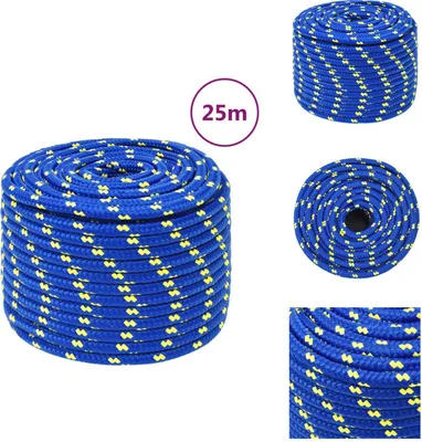 Immagine prodotto di vidaXL Corda da barca blu 12 mm 25 m in polipropilene - Corde