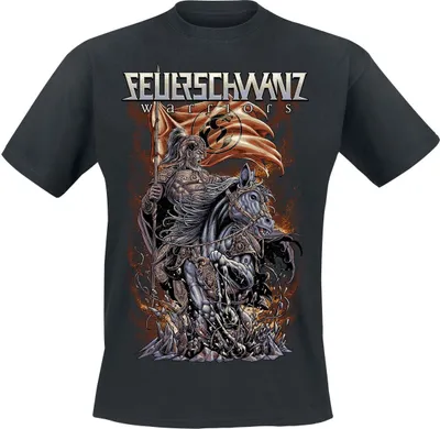 Produktbild von Feuerschwanz T-Shirt Herren Rohirrim schwarz Band-Merch, Bands 100% Baumwolle L