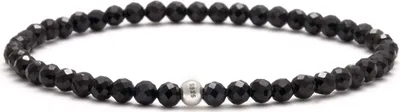 Produktbild von Turmalin Naturstein Perlen Armband mit Silberperle S