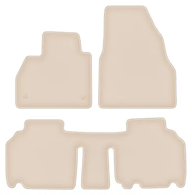 Produktbild von Velours-Fußmatten für Renault Kangoo II 2013- (Kombivan) – 4-tlg, Beige, passgenau – Wielganizator FORTUNA