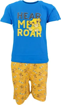 Produktbild von Disney König der Löwen Simba Kinder Pyjama Schlafanzug – Blau / 104