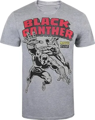 Produktbild von Black Panther - "Combat" T-Shirt für Herren TV1509 (M) (Grau)
