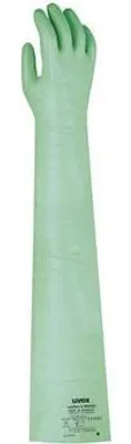 Produktbild von uvex Chemikalienschutzhandschuh rubiflex S NB80S grün 10
