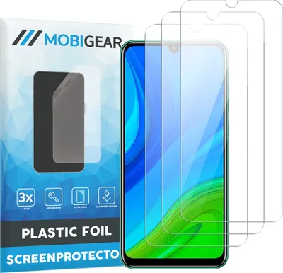 Produktbild von Mobigear  Huawei P Smart (2020) Displayschutz Schutzfolie - Hüllenfreundlich (3er Pack)