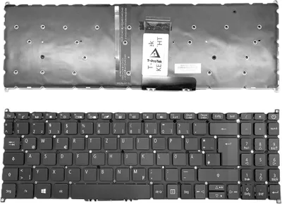 Productafbeelding van Duits toetsenbord met achtergrondverlichting, compatibel met Acer Swift 3 (SF315-52-87WN)