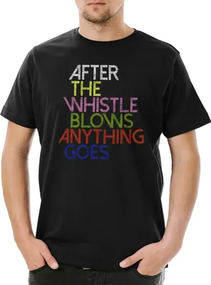 Produktbild von Urban Backwoods After The Whistle Blows Anything Goes, Herren T-Shirt, Farbe: Schwarz, Größe: XS