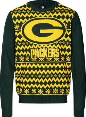 Produktbild von NFL Green Bay Packers Ugly Sweater Big Logo 2-Color Christmas Pullover Weihnachten XL