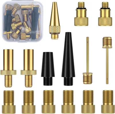Image de Kit adaptateur de valve de vélo avec boîte de tri pour tous les adaptateurs de valve