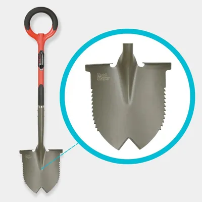Produktbild von Gartenspaten mit spitzem Blatt und Fußstütze