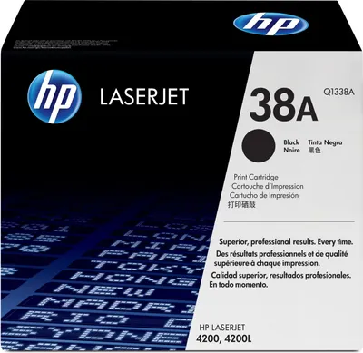 Obrázek produktu pro Q1338A HP 38A černá originální tonerová kazeta LaserJet Tonerová kazeta 1 kus(y) černá