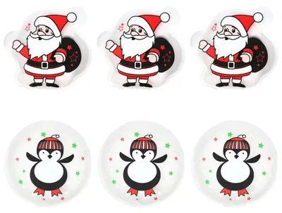 Produktbild von com-four® 6x Taschenwärmer wiederverwendbar, weihnachtliche Handwärmer