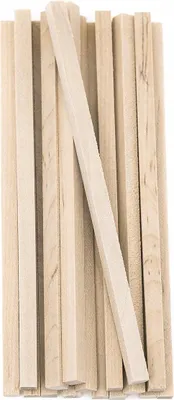 Produktbild von Quadratische Holzstäbe zum Zählen von Scrapbooking, natur, 6 mm, 16 Stück, DpCraft