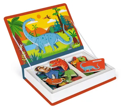 Immagine prodotto di Janod Janod Magnetibook Dinosauro - Libro magnetico