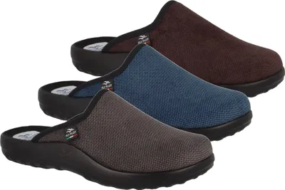 Produktbild von Fly Flot Herren Pantoffel Clog moderner Hausschuh, Größe:47 EU, Farbe:Braun