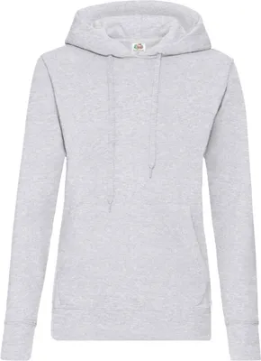 Produktbild von Damen Sweat-Kapuze - FOL HOODED SWEAT/W - heather grey - Größe 2XL