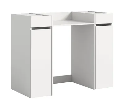 Image de Free armoire à machine à laver 2 tiroirs, 8 étagères blanc.