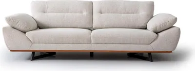 Produktbild von Designer Sofa 3 Sitzer Couch Polster Sofas Design Weiß in wohnzimmer