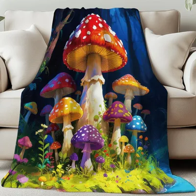 Obrázek produktu pro Omgoods - Fleecová deka s motivem hub, rozměry 150 x 130 cm