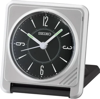 Produktbild von Seiko QHT015A Reisewecker Schwarz / Silber